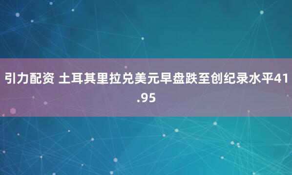 引力配资 土耳其里拉兑美元早盘跌至创纪录水平41.95